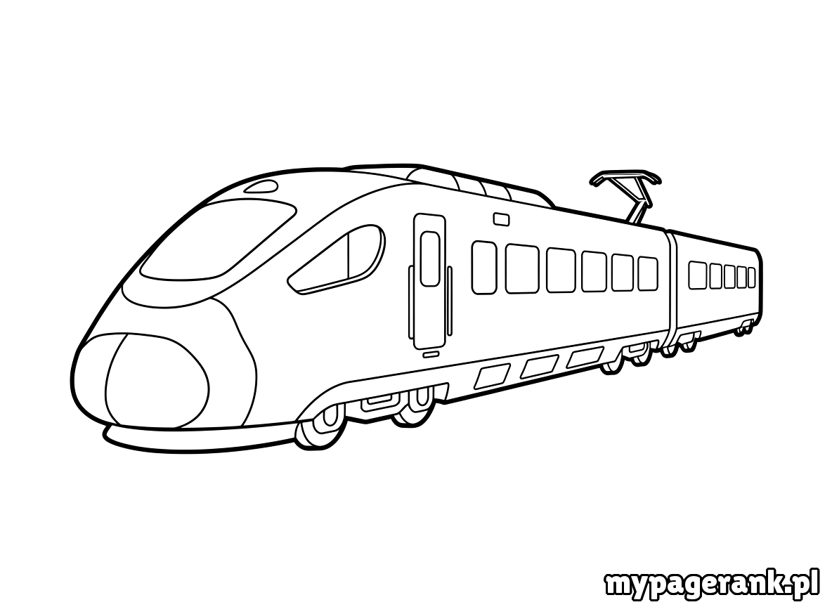 kolorowanka pociąg