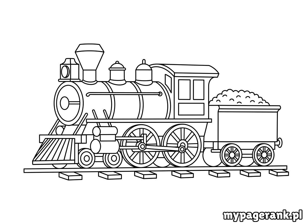 kolorowanka pociąg