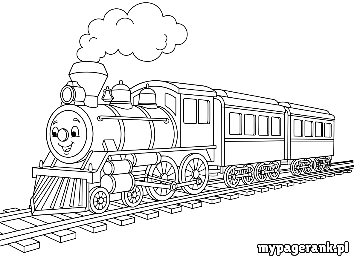 kolorowanka pociąg