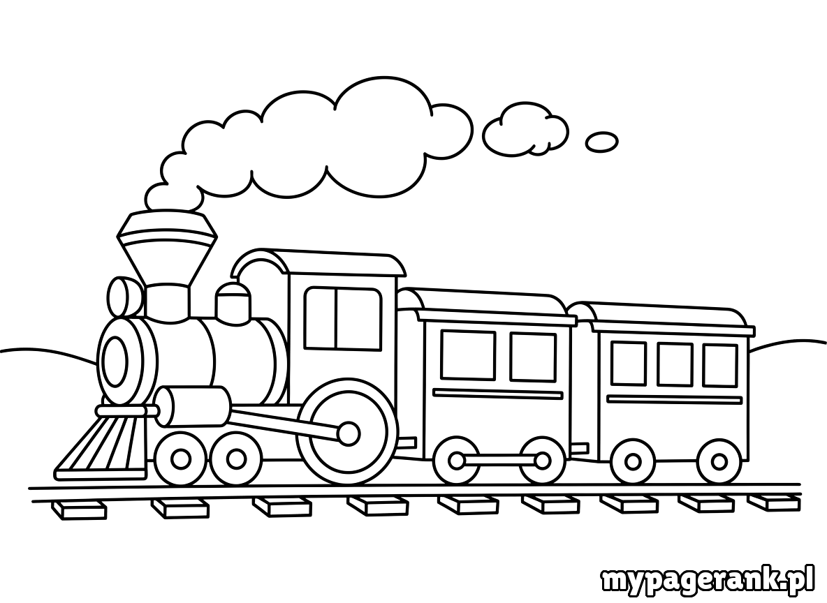 kolorowanka pociąg