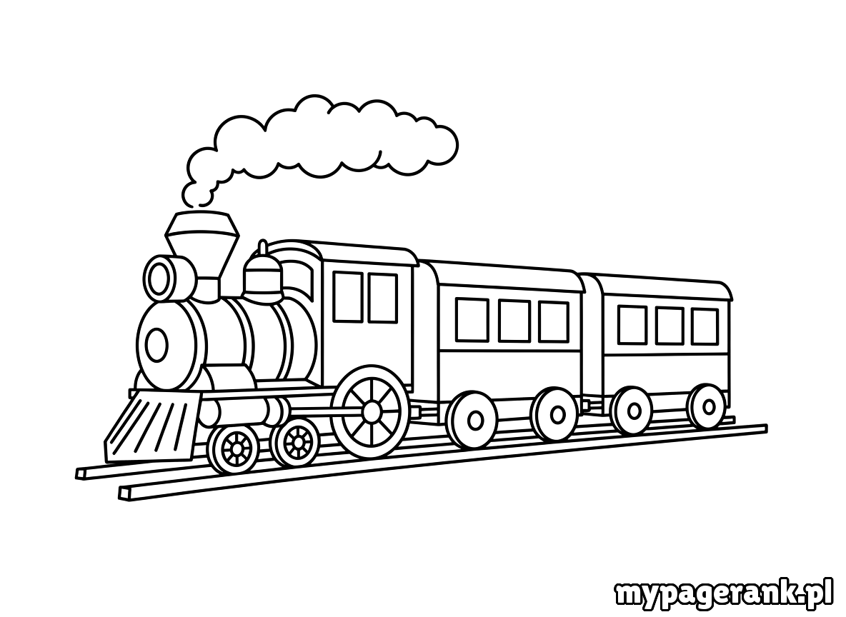 kolorowanka pociąg