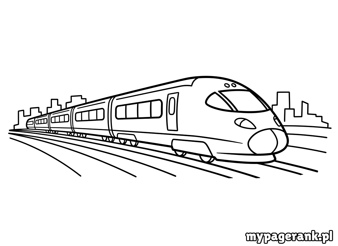 kolorowanka pociąg