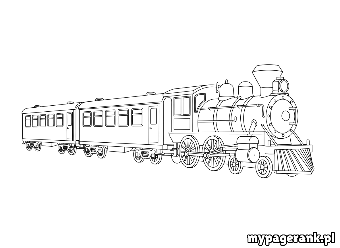 kolorowanka pociąg