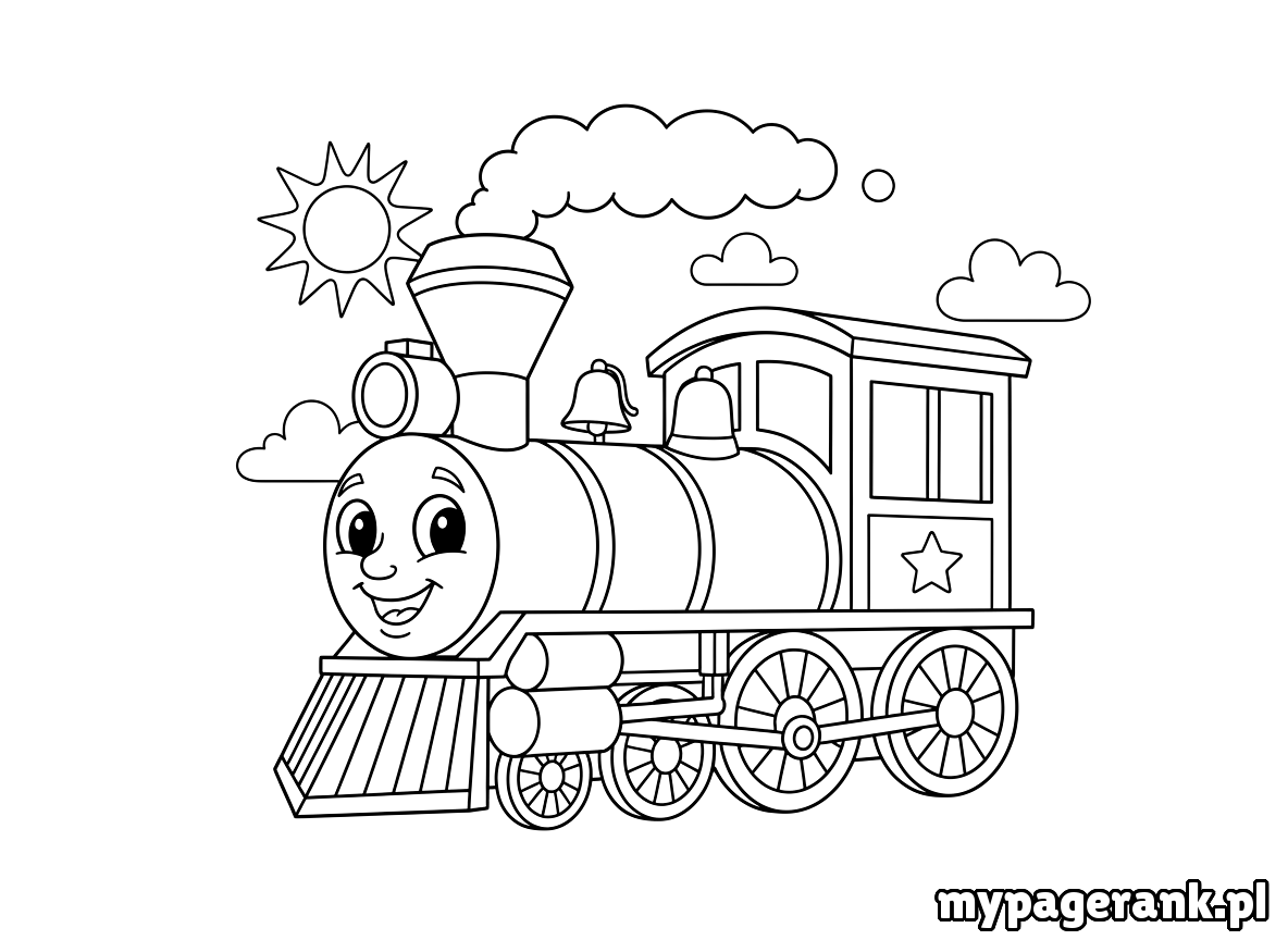 kolorowanka pociąg