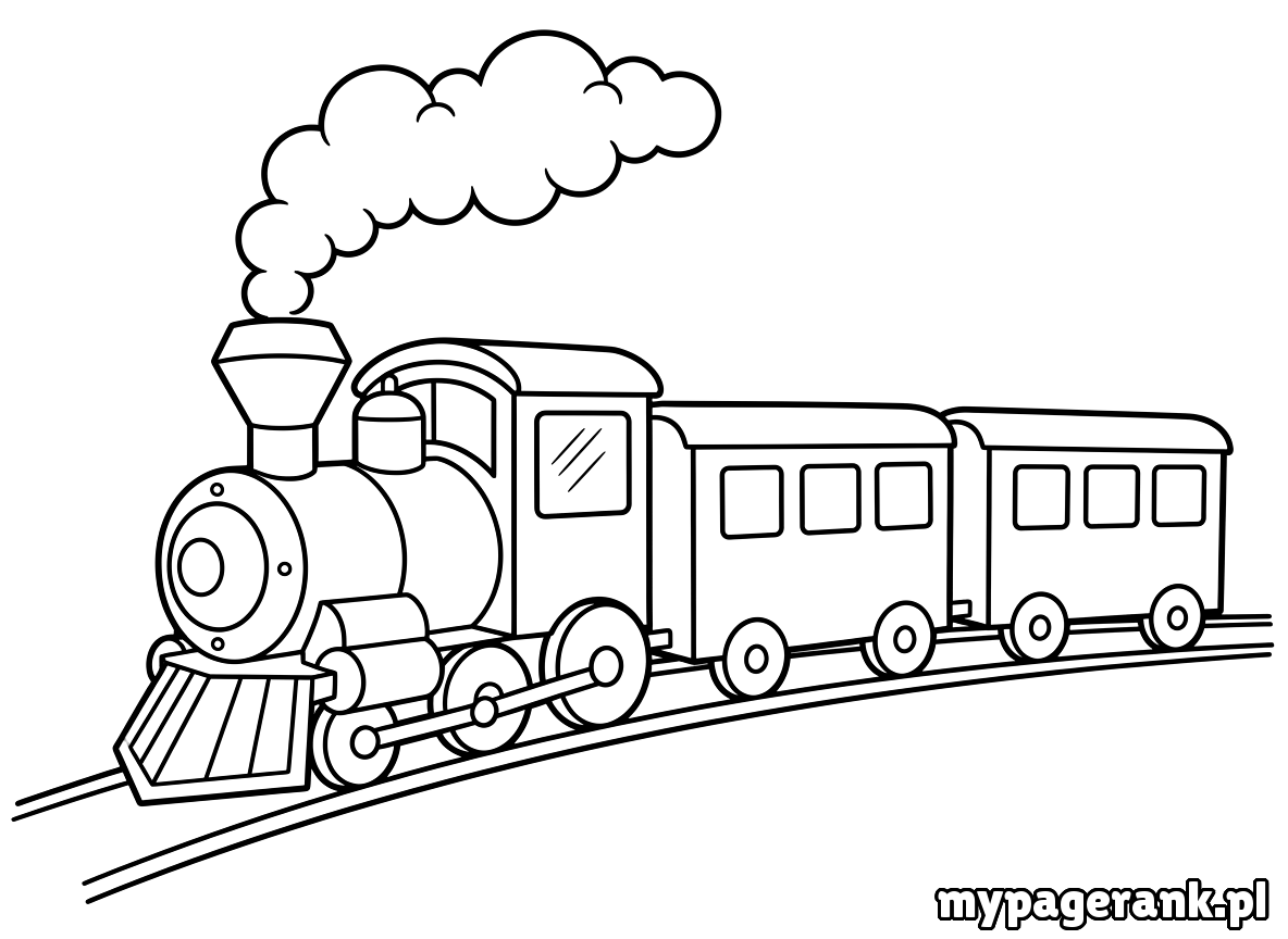 kolorowanka pociąg