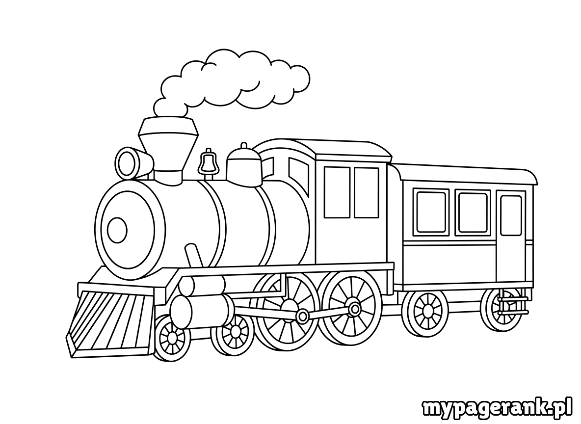 kolorowanka pociąg