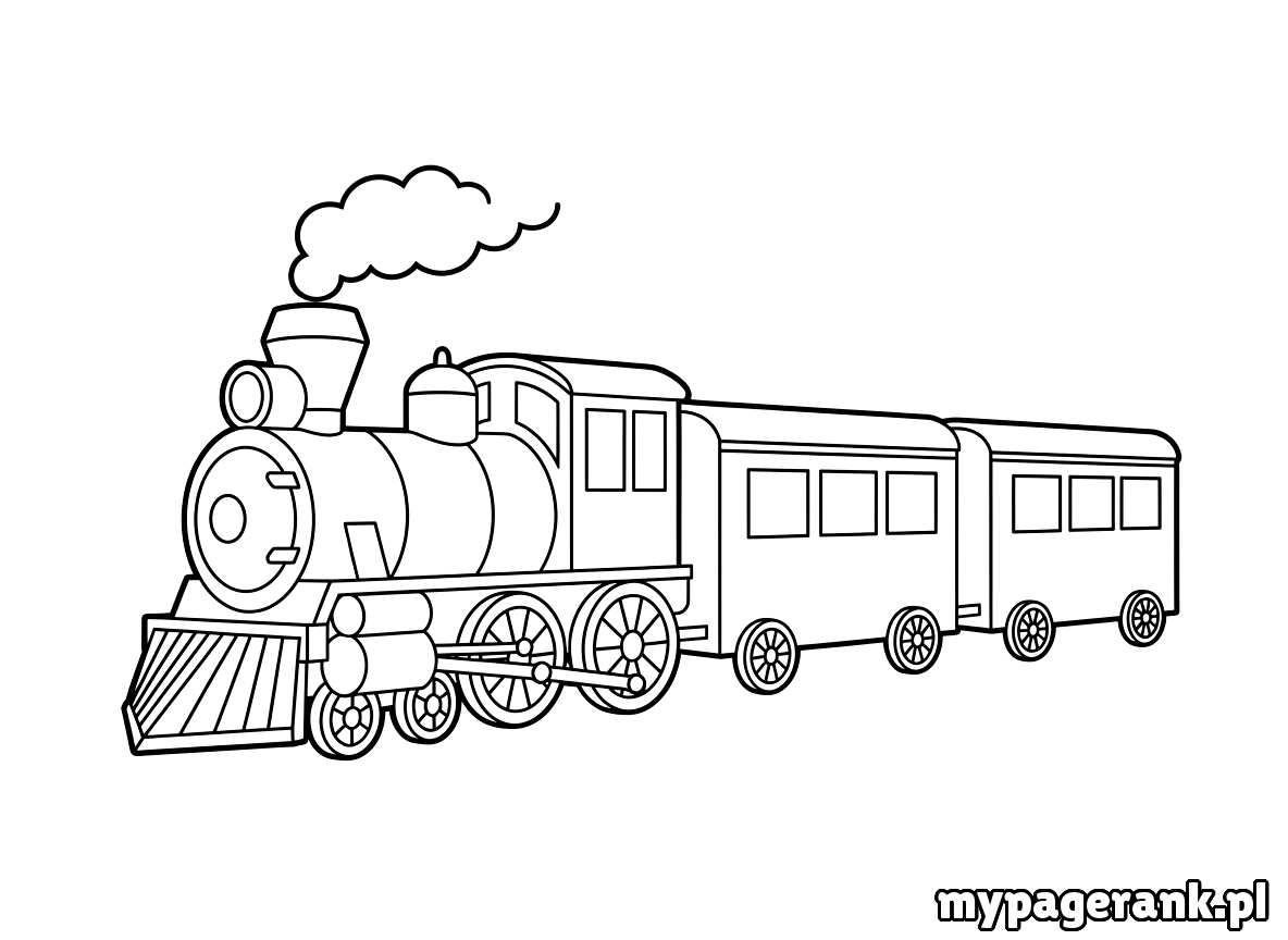 kolorowanka pociąg