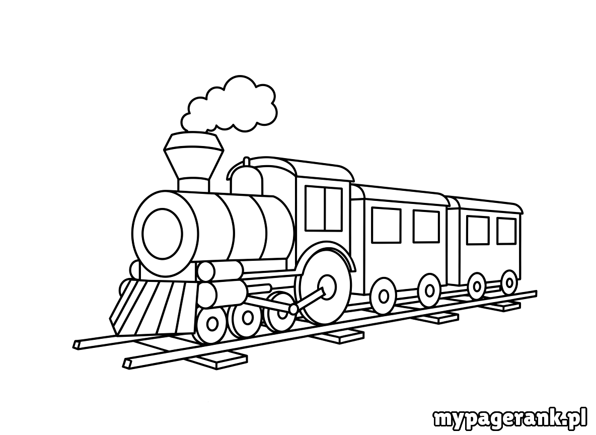 kolorowanka pociąg