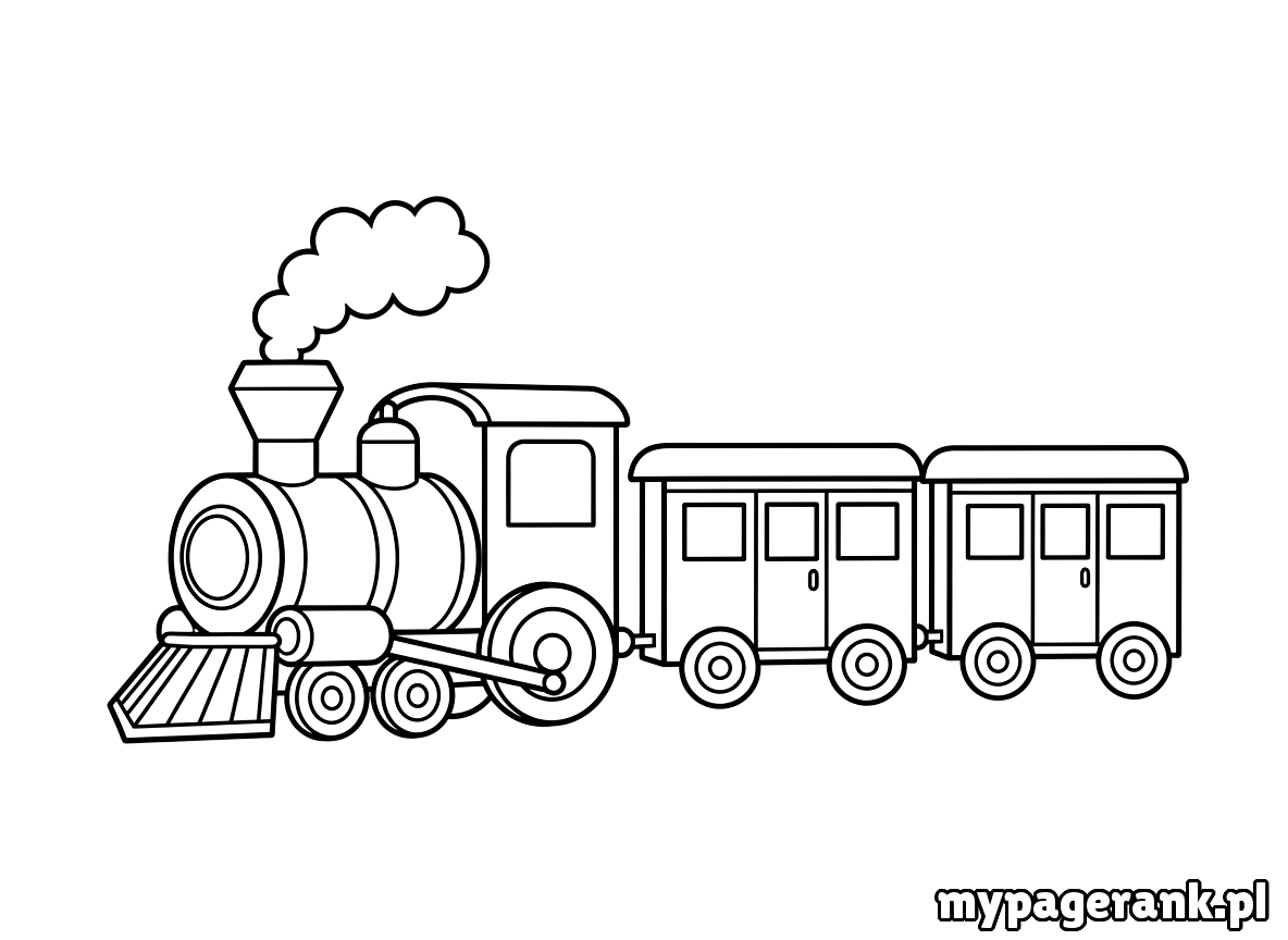 kolorowanka pociąg