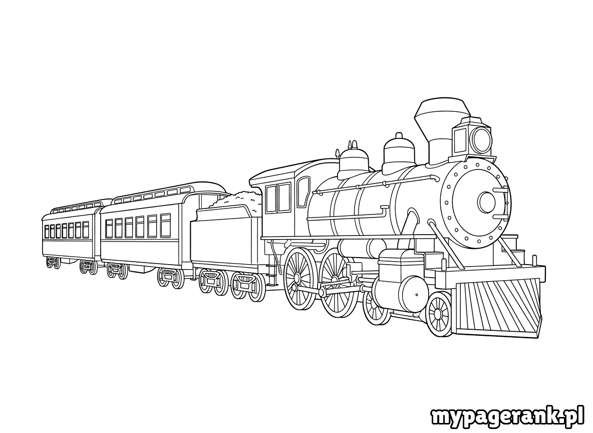 kolorowanka pociąg
