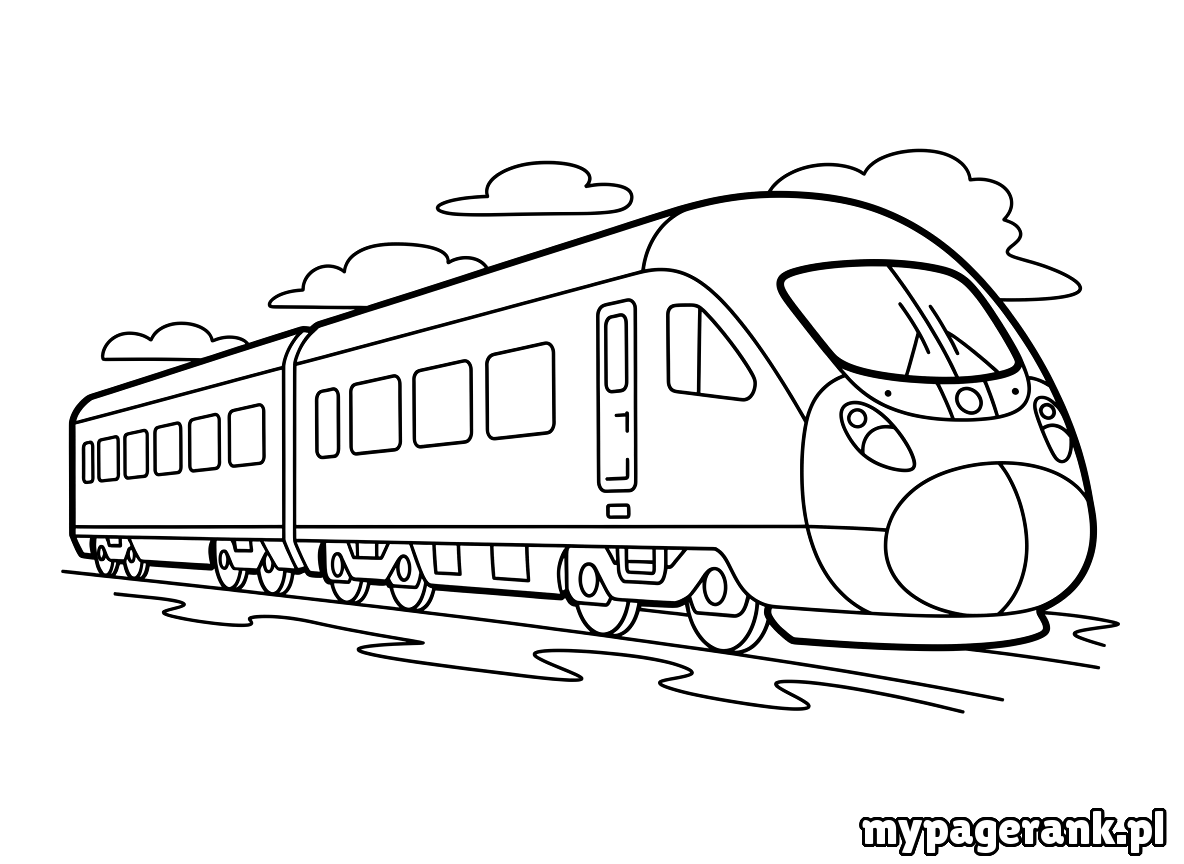 kolorowanka pociąg