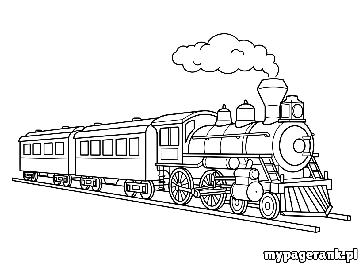 kolorowanka pociąg