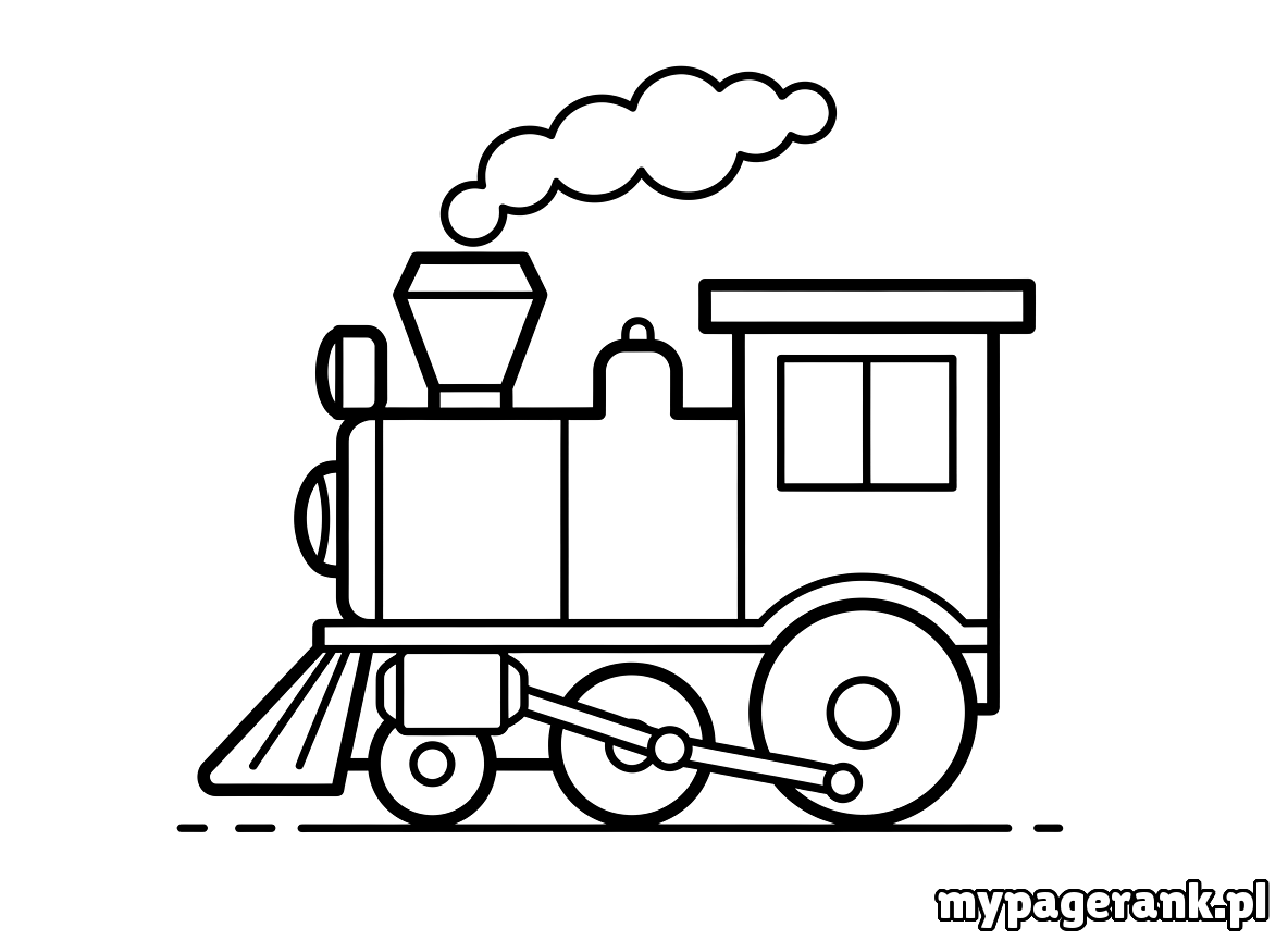 kolorowanka pociąg