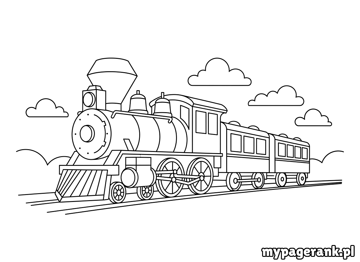 kolorowanka pociąg