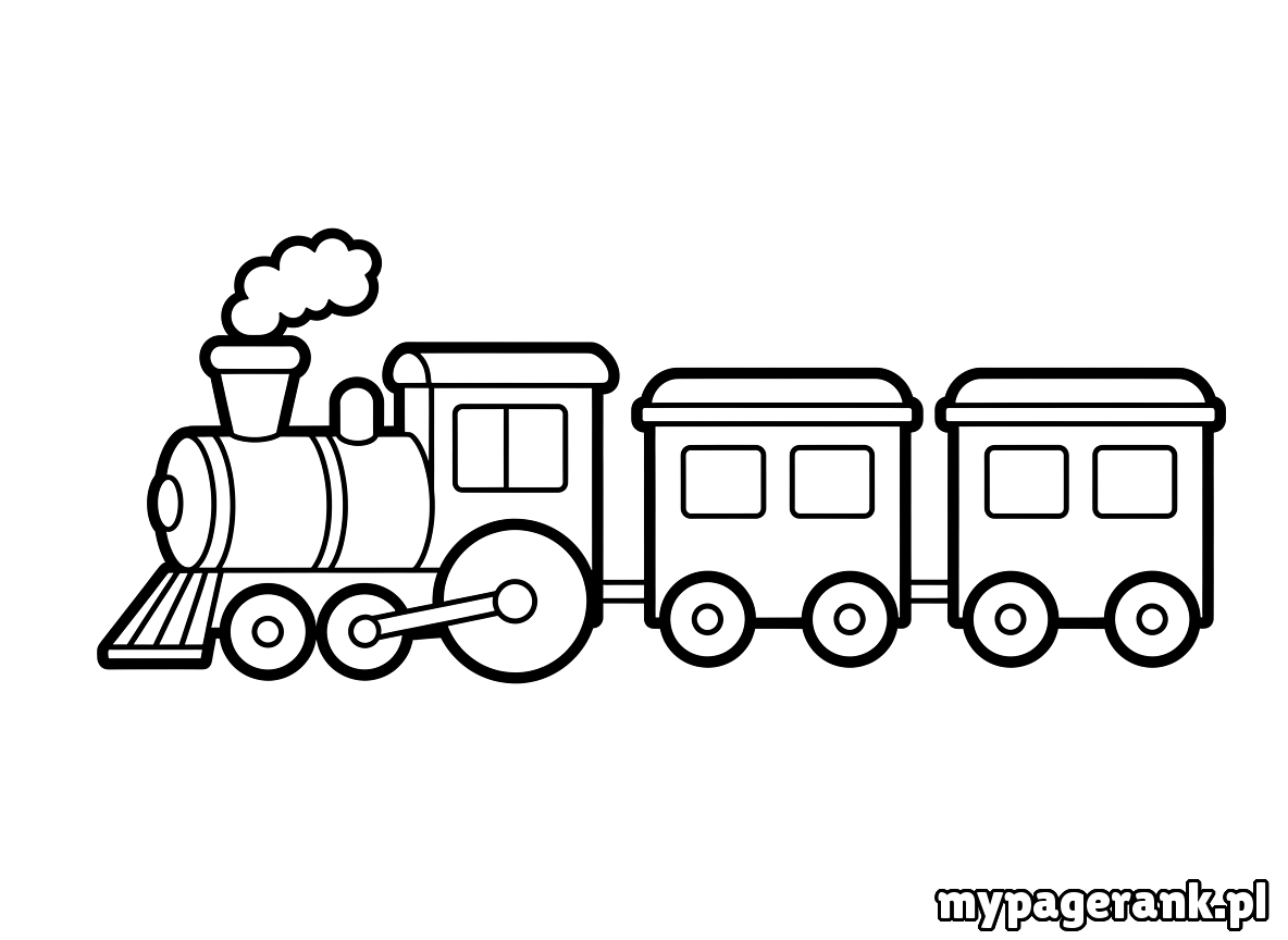 kolorowanka pociąg