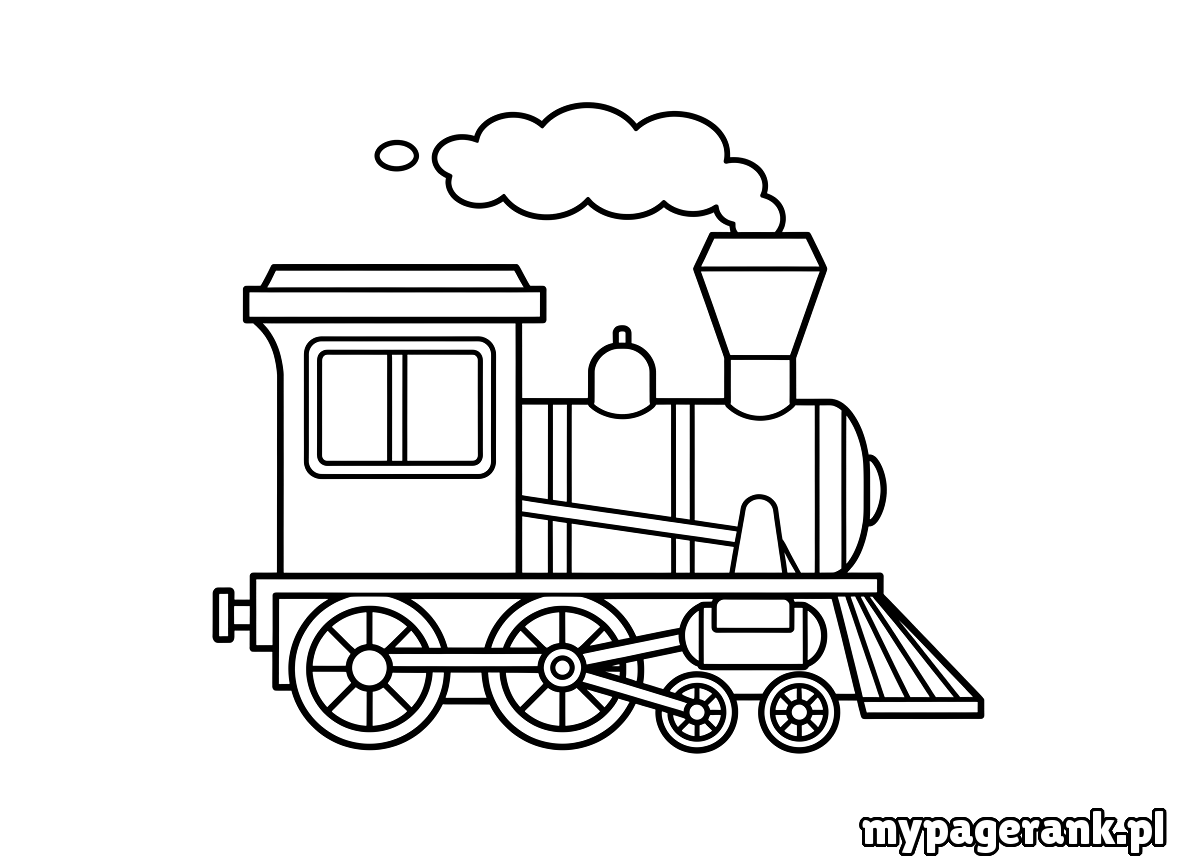 kolorowanka pociąg