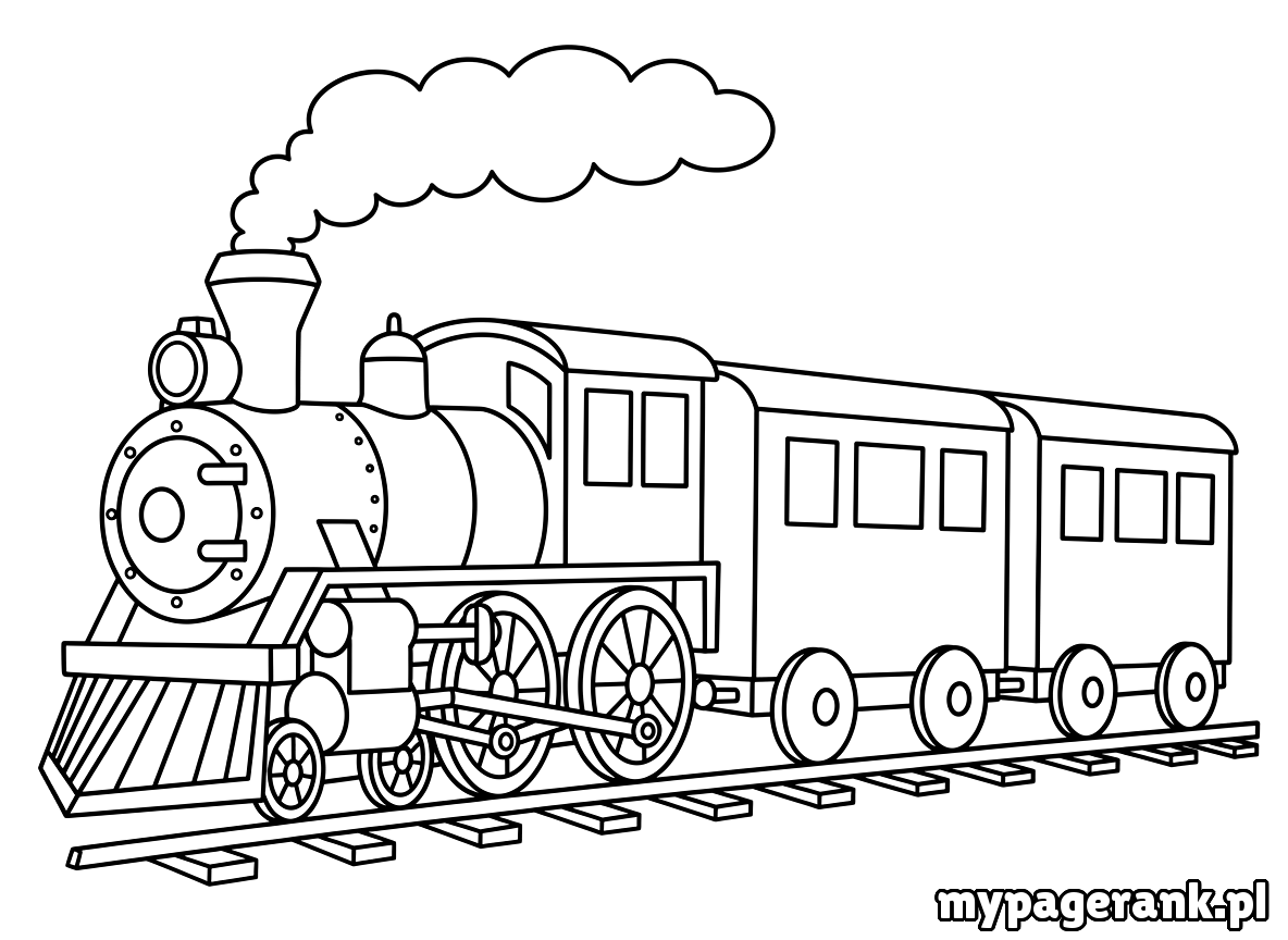 kolorowanka pociąg